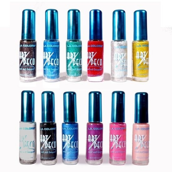 NWT 》6×《 LA COLORS ART DECO NAIL ART: 5 COLORS! - Picture 10 of 16